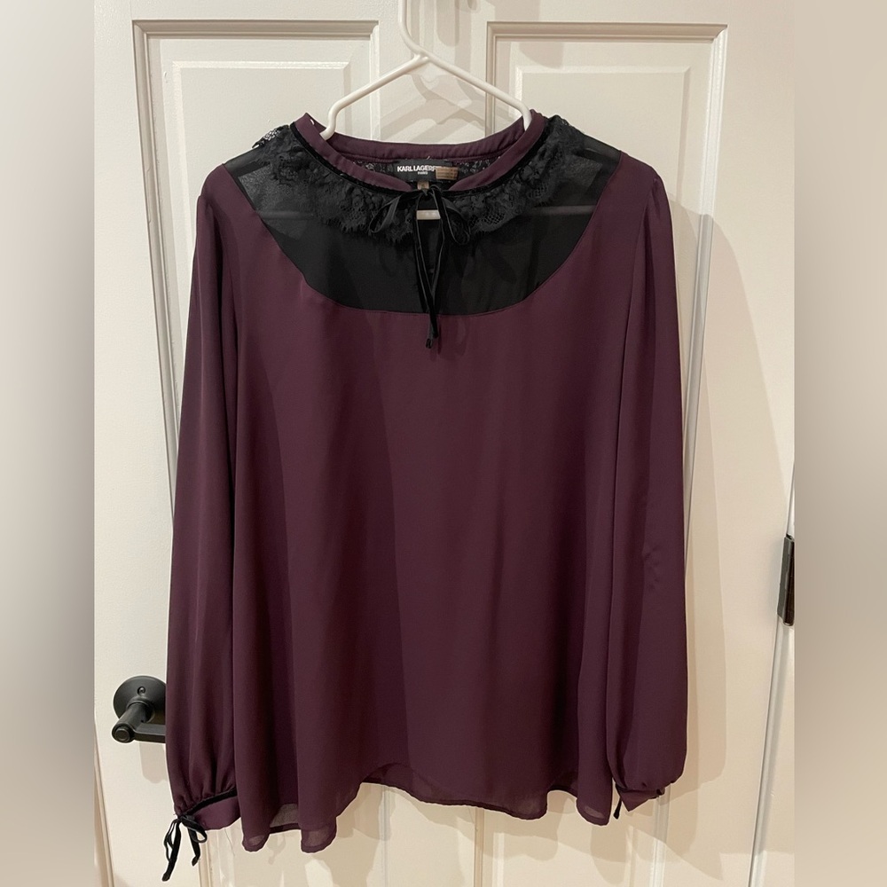 Karl Lagerfeld Blouse in Paris Purple